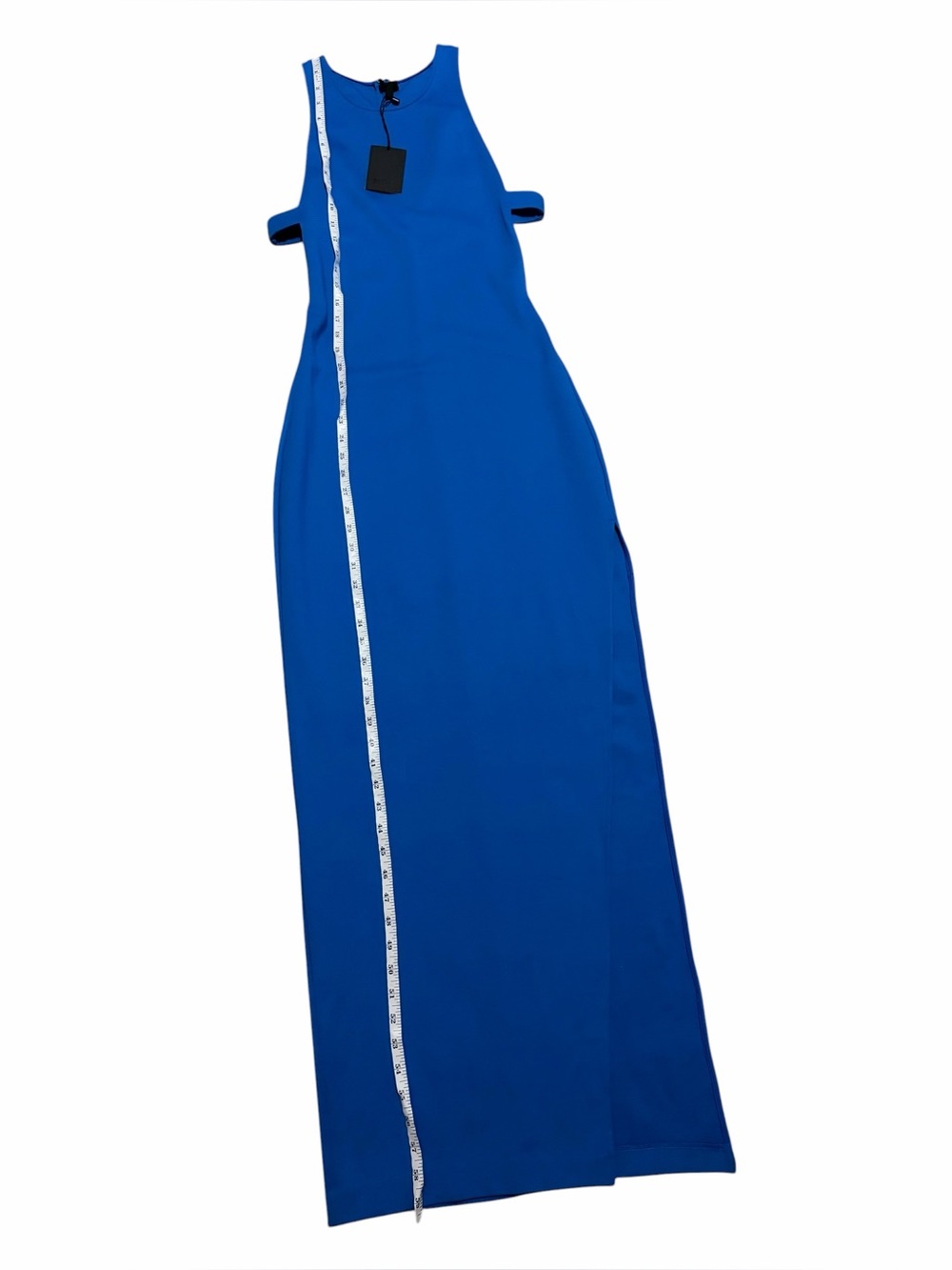 NBD NWT Cobalt Blue Sleeveless Late Night Cut-Out Maxi Gown M - Picture 13 of 16